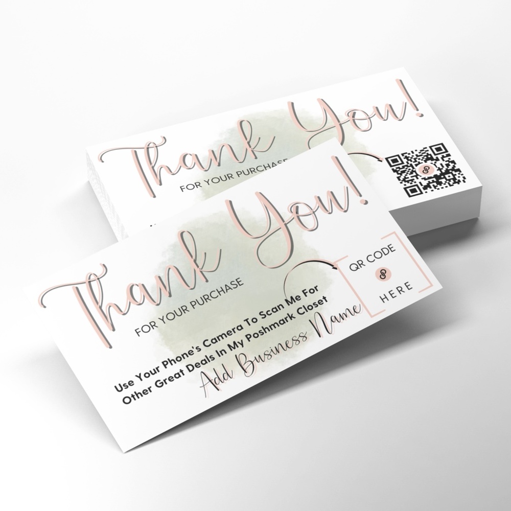 QR Code Thank You Cards - Picture 2 of 4